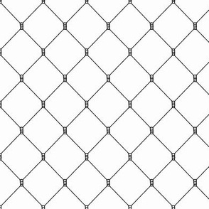 Mesh Net Pattern | Black and White Collection