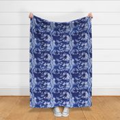 Shibori Indigo dyed fabric