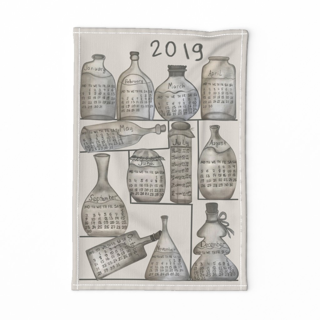 bottle calendar2019