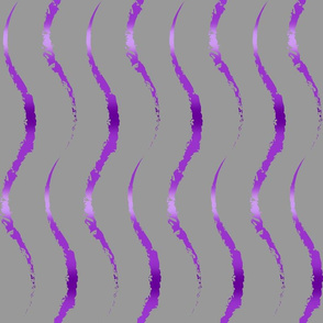 Vertical Wave -violet on gray