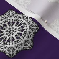 Heirloom Lace Doilies on Dark Mulberry