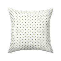 Soft Green Pollka Dot Pattern on White