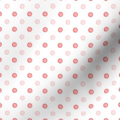 Pinky Polka Dots on White Pattern