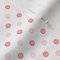 Pinky Polka Dots on White Pattern