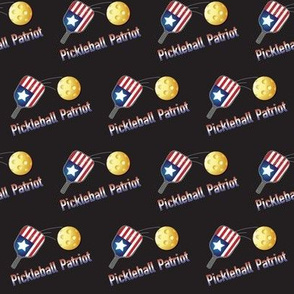 Pickleball Patriot! Angled On Black