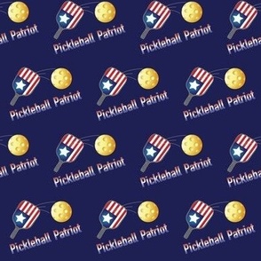 Pickleball Patriot! Angled On Navy 