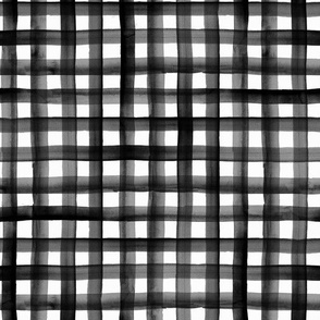 watercolor plaid-BW