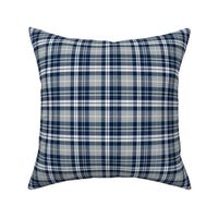 (small scale) fall plaid || navy, grey, white