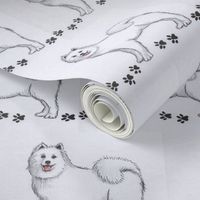 samoyed dog-small print