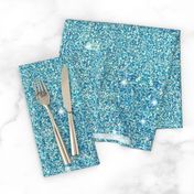 Aqua mermaid faux glitter sparkles