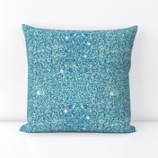 Aqua mermaid faux glitter sparkles