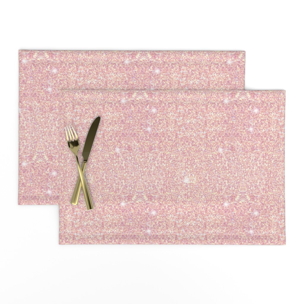 blush faux glitter sparkles pink