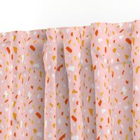 Terrazzo texture pink pattern