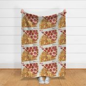 Pizza Pillow Cut and Sew Panel