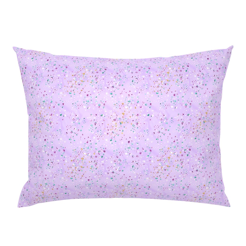 Lilac purple faux glitter confetti sparkles