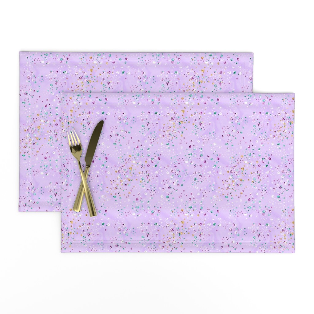 Lilac purple faux glitter confetti sparkles