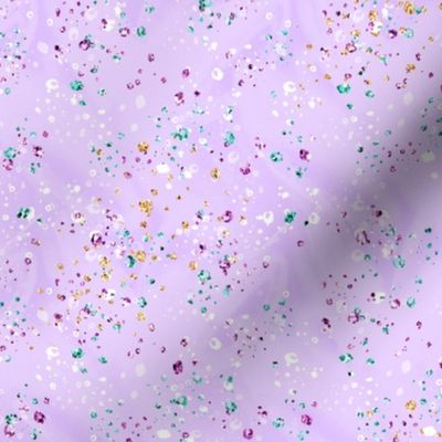 Lilac purple faux glitter confetti sparkles