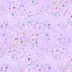 Lilac purple faux glitter confetti sparkles