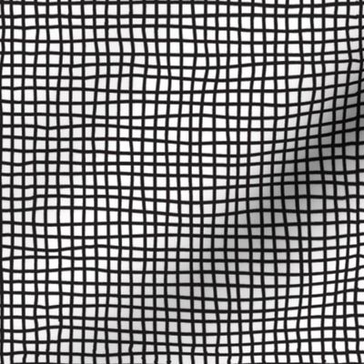 Thin Criss Crossing Lines Pattern | Black and White Collection