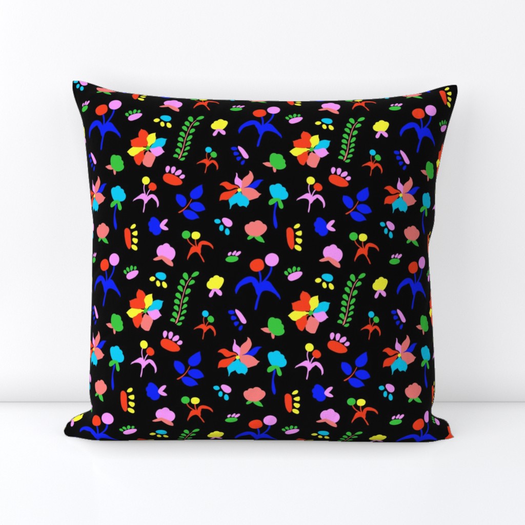 Groovy Prairie Floral in Black