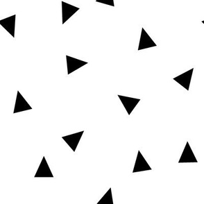 Random Triangle Pattern | Black on White