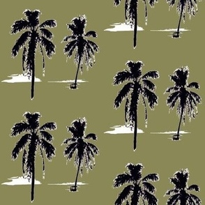Palm Trees on Khaki
