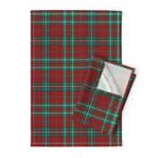 Red Gray Black Green Holiday Plaid