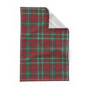 Red Gray Black Green Holiday Plaid