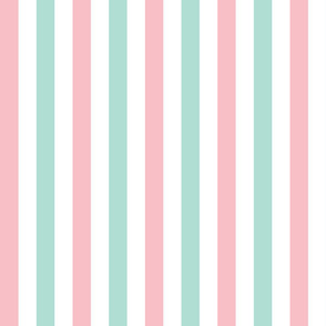 pink white and teal stripe