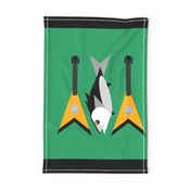 Can't Tune-A-Fish_ towel green 2