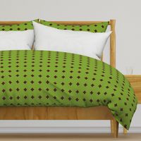 BNS7 - LG -  Polkadot Solidarity in Avocado Green and Rusty Brown