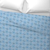 ★ KRAKEN ' ROLL ★ Monochrome Light Blue - Small Scale / Collection : Kraken ' Roll – Steampunk Octopus Print