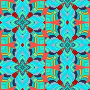 Tribal Cross Pattern (Blue)