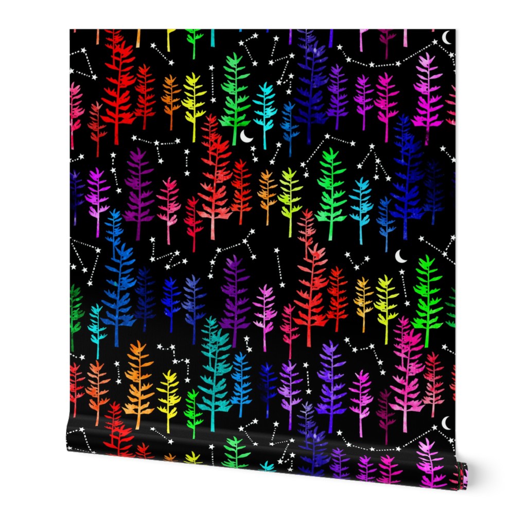 Starry Rainbow Forest