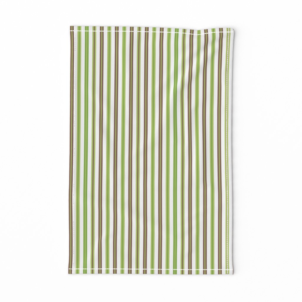 Woodland Stripe Green/Brown