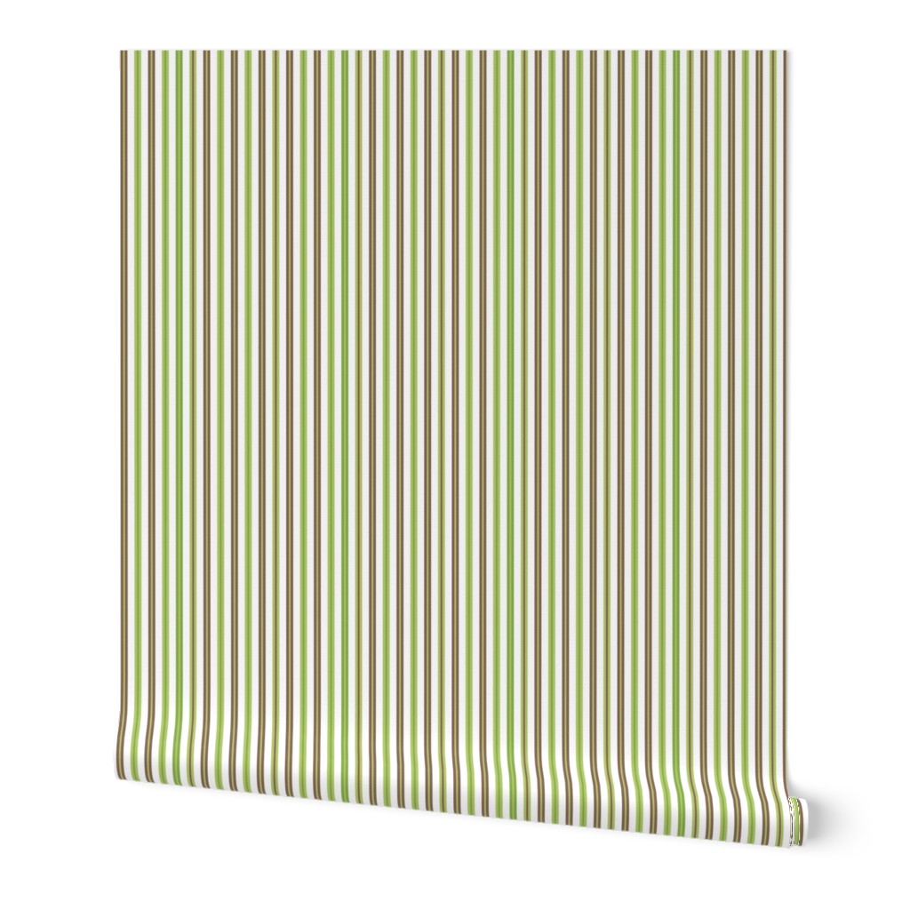 Woodland Stripe Green/Brown