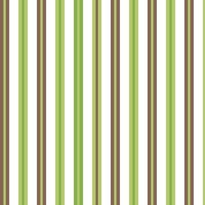 Woodland Stripe Green/Brown