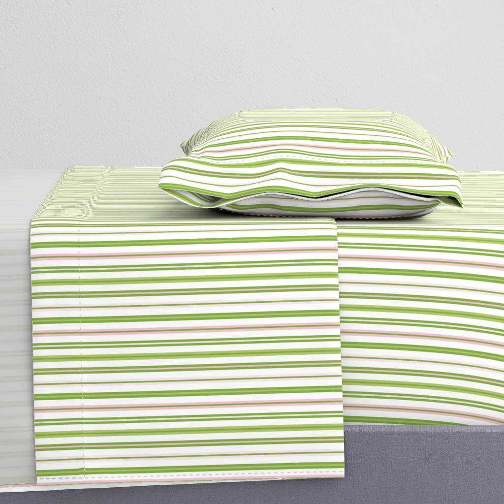 Woodland Stripe Green/Pink