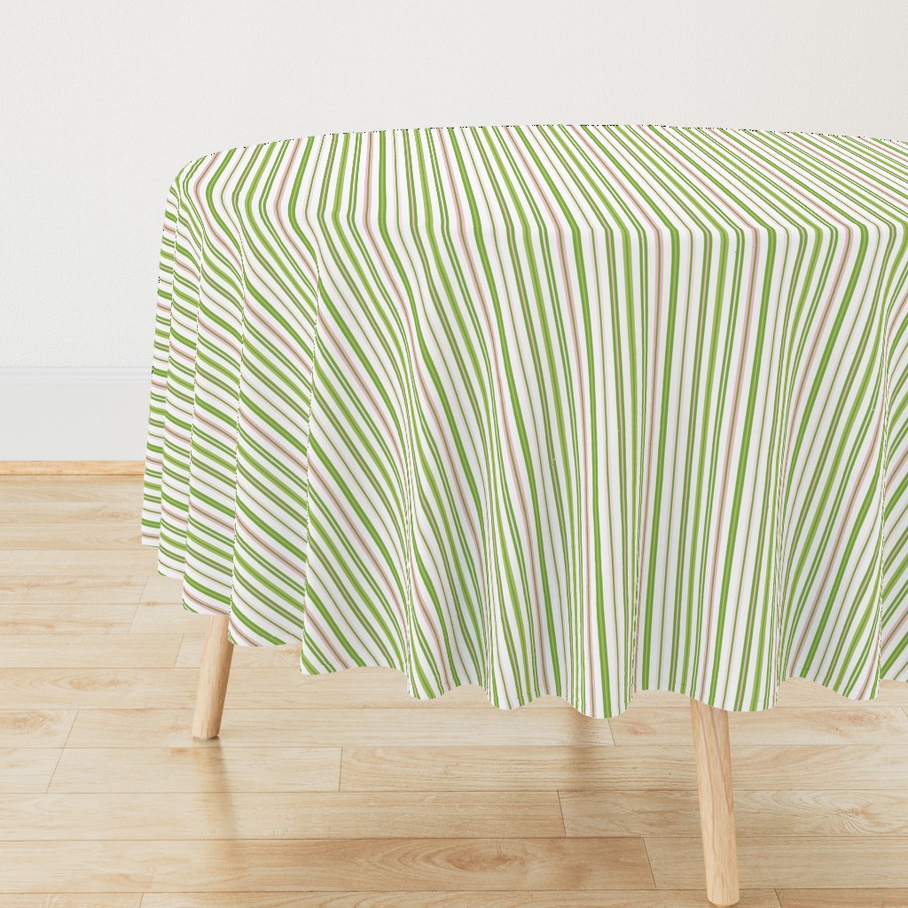 Woodland Stripe Green/Pink