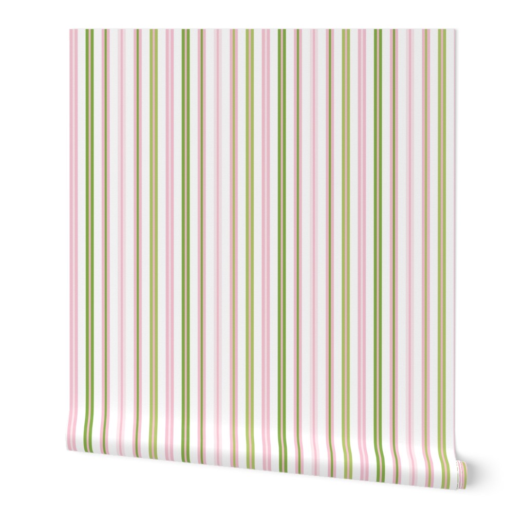 Woodland Stripe Pink/Green