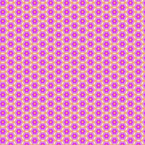 Purple & Orange Geometric circles Pattern