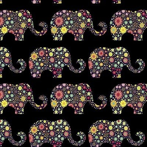 Floral elephants