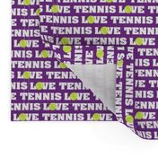 Love Tennis on Purple