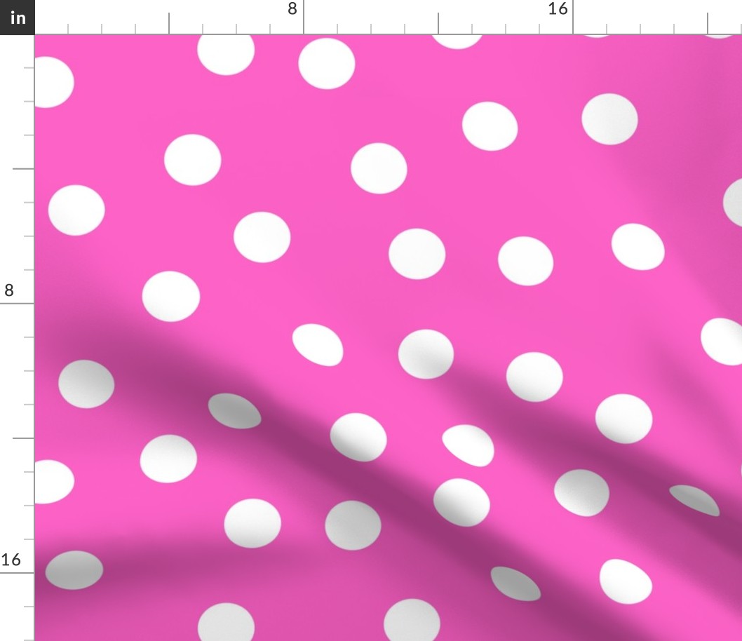 1.5" polka dot scatter - pink