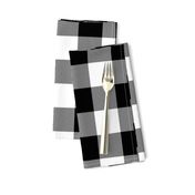 2" Buffalo Plaid with Twill Pattern | Black and White Collection