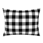 2" Buffalo Plaid with Twill Pattern | Black and White Collection