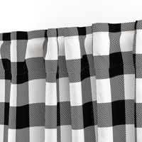 2" Buffalo Plaid with Twill Pattern | Black and White Collection