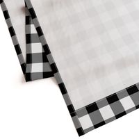 2" Buffalo Plaid with Twill Pattern | Black and White Collection