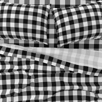 2" Buffalo Plaid with Twill Pattern | Black and White Collection