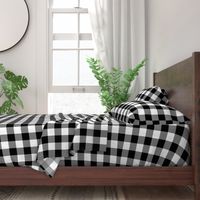 2" Buffalo Plaid with Twill Pattern | Black and White Collection